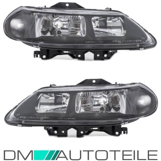 Set Renault Laguna Scheinwerfer rechts & links H7/H7 Klarglas Schwarz Bj 98-01