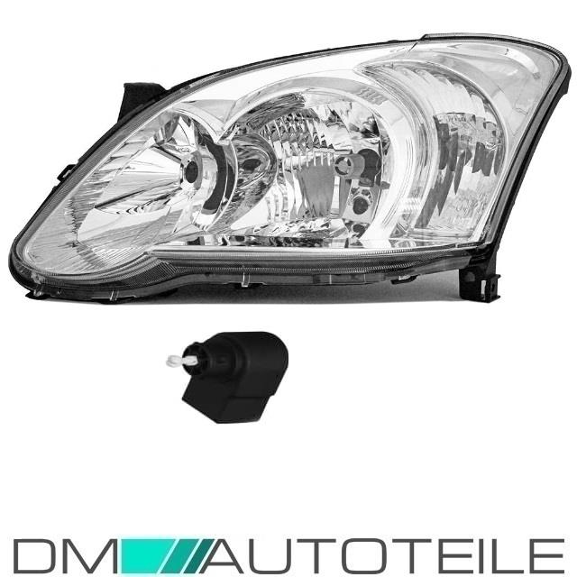 Toyota Corolla E12 Scheinwerfer links 04-07 H7/H7 + Stellmotor für Valeo