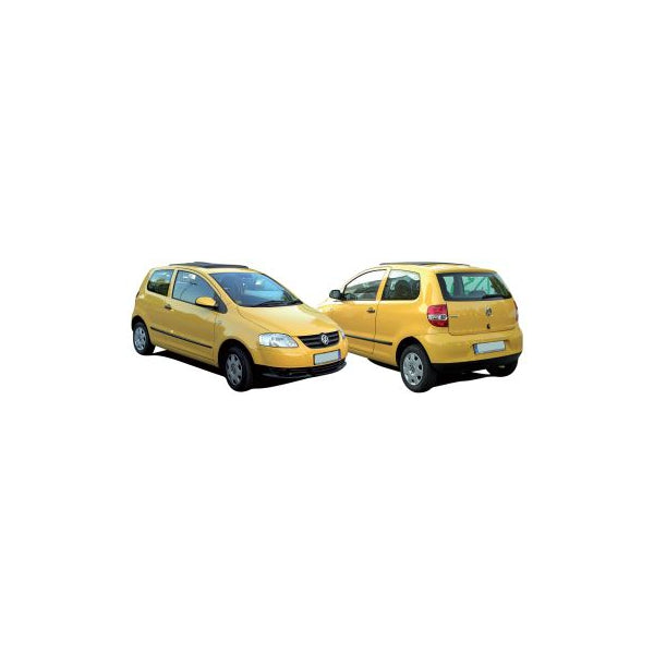 Scheinwerfer SET + Birnen H4 Leuchtmittel passt für VW Fox 5Z ab 2005-2007