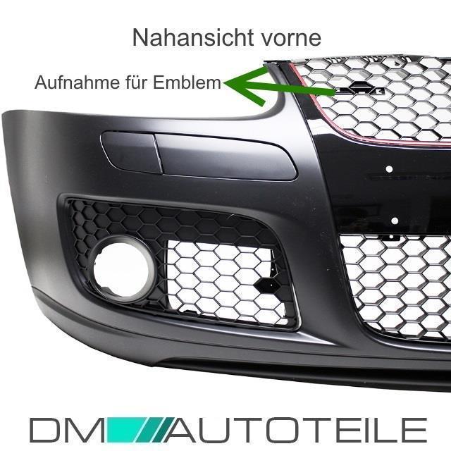 Stoßstange Vorne aus ABS ZUBEHÖR SET passt für VW Golf 5 + Wabengrill GTI + ABE