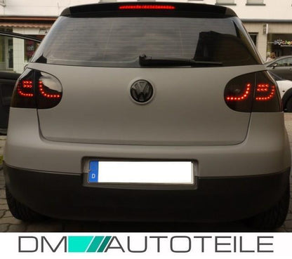 Scheinwerfer SET SCHWARZ Komplett SET + VOLL LED Rückleuchten passt für Golf 5