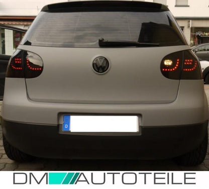 Scheinwerfer SET SCHWARZ Komplett SET + VOLL LED Rückleuchten passt für Golf 5