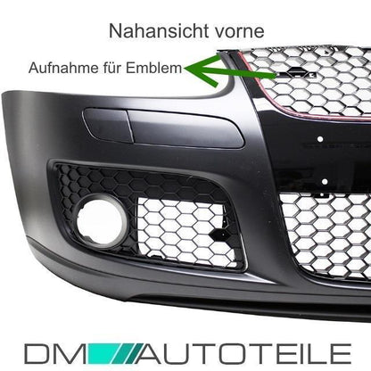 STOßSTANGE Vorne SET + GITTER + ZUBEHÖR KOMPLETT + ABE für VW Golf 5 V UMBAU GTI