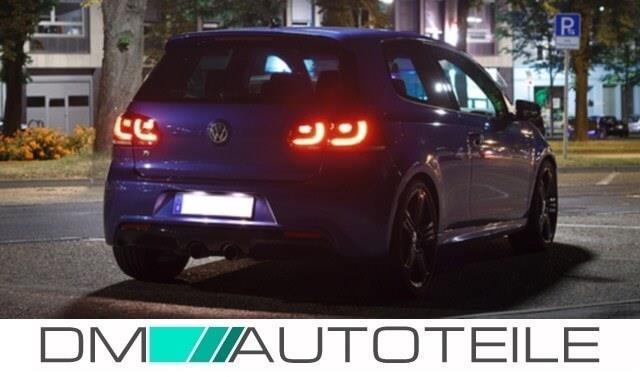 Rückleuchten SET Links Rechts Smoke Kirschrot passt für VW Golf 6 R Look LED