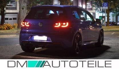 Rückleuchten SET Links Rechts Smoke Kirschrot passt für VW Golf 6 R Look LED