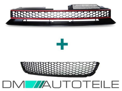 Wabengrill Kühlegrill Sport Grill Gitter Waben passt für VW Golf 6 GTI GTD Umbau