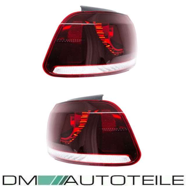 LED Rückleuchten 08-12 dynamische Blinker Laufblinker Rot Weiß passt für Golf 6