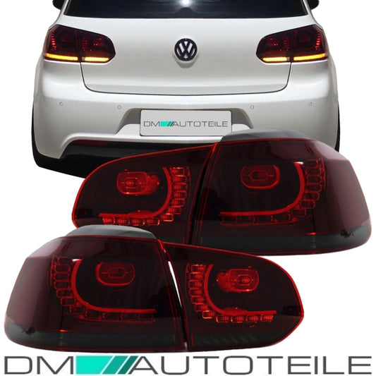 LED Rückleuchten 08-12 dynamische Blinker Laufblinker Kirschrot passt für Golf 6
