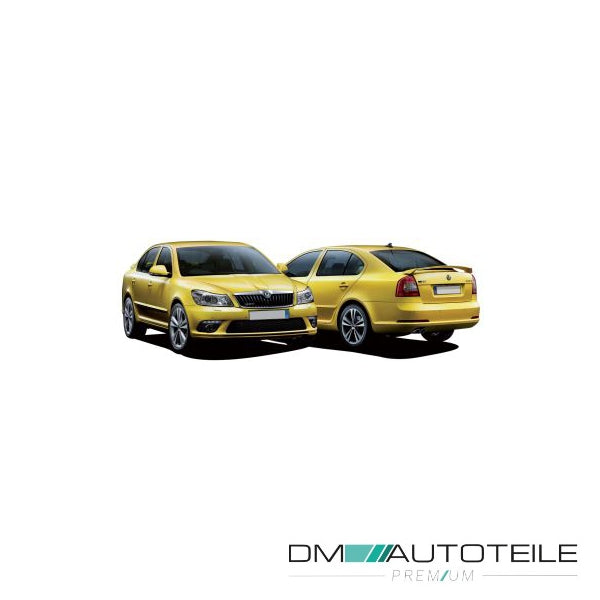 Stoßstange vorne grundiert für PDC passt für Skoda Octavia II 1Z Facelift 09-13