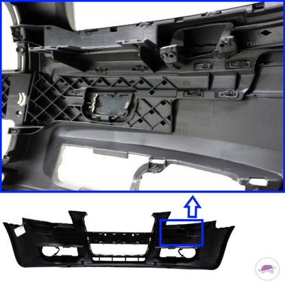 Stoßstange vorne + Gitter für Nebelscheinwerfer + Schrauben passt für Audi A3 8P 05-08