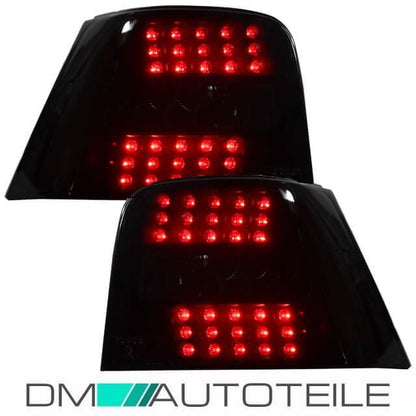 Angel Eyes Scheinwerfer SET + Heckleuchten in LED Schwarz passt für VW Golf 4