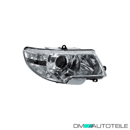 Hauptscheinwerfer rechts H7/H3 mit Motor passt für Skoda Superb II Kombi 09-12