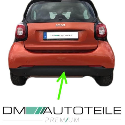 Smart Fortwo 453 Stoßstange Hinten Heckstoßstangenansatz Schwarz genarbt für 3 PDC-Mod. Sport Bj.14-