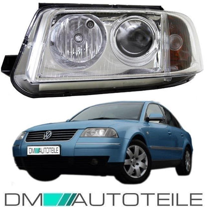Hella ORIGINAL Halogen Scheinwerfer rechts H7/H7 passt für VW Passat 3BG ab 00-05