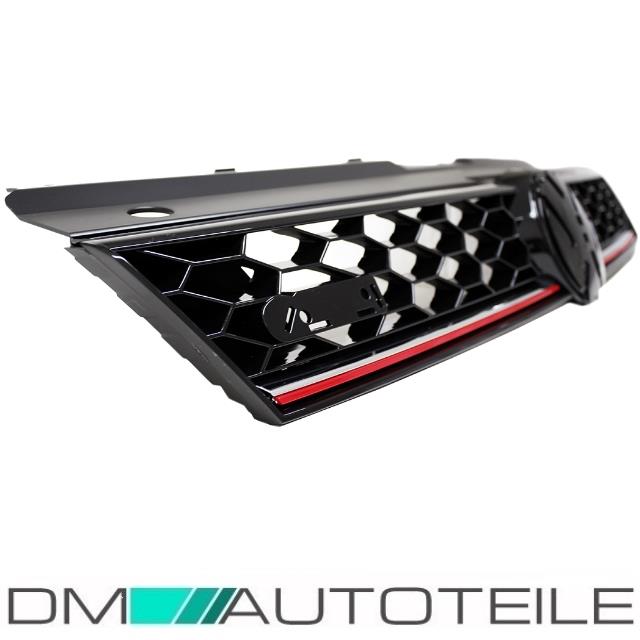 Stoßstange vorne + Grill Nebel SET + Spoiler passt für VW Polo 6R 6C FACELIFT