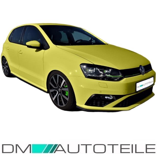 Stoßstange vorne + Grill Nebel SET + Spoiler passt für VW Polo 6R 6C FACELIFT