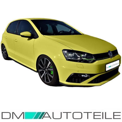 Stoßstange vorne + Grill Nebel SET + Spoiler passt für VW Polo 6R 6C FACELIFT