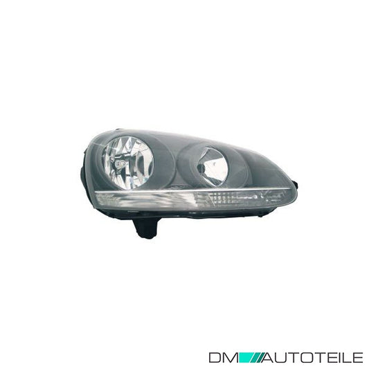 Hauptscheinwerfer Scheinwerfer rechts H7/H7 mit Motor passt für VW Golf V 05-08