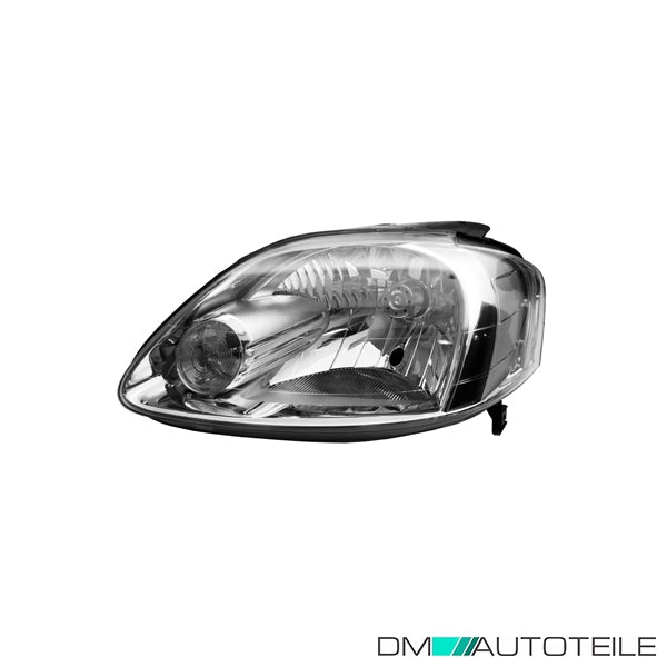 Hauptscheinwerfer Scheinwerfer links H4 ohne Motor passt für VW Fox ab 09/2005