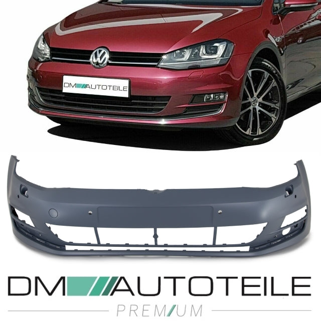Stoßstange vorne grundiert für SRA + 4x PDC passt für VW Golf VII 7 ab 2012-2017