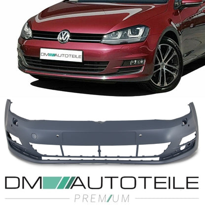 Stoßstange vorne grundiert für SRA + 4x PDC passt für VW Golf VII 7 ab 2012-2017