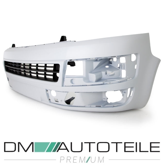 Stoßstange vorne grundiert+Gitter passt für VW Transporter T5 Facelift 09-15