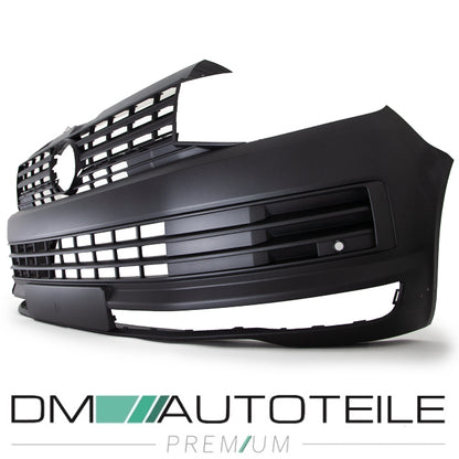 Stoßstange vorne komplett +Gitter schwarz passt für VW Transporter VI T6 15-19
