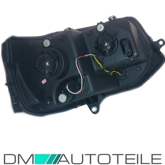 Facelift Scheinwerfer Set Klarglas Schwarz 3D Light Bar H1/H1 passt für VW T5 GP 09-15
