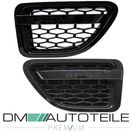 Range Rover Sport L320 Kotflügelgitter Grill rechts/links schwarz glänzend Bj 05-10