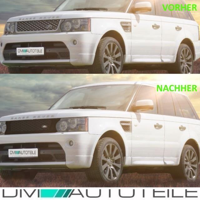 Range Rover L320 Kotflügelgitter Grill rechts/links schwarz/silber Bj 10-13