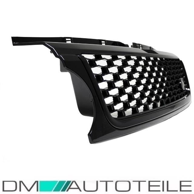 Set Range Rover Sport L320 Facelift Kühlergrill + Kotflügelgitter Schwarz Hochglanz 10-13