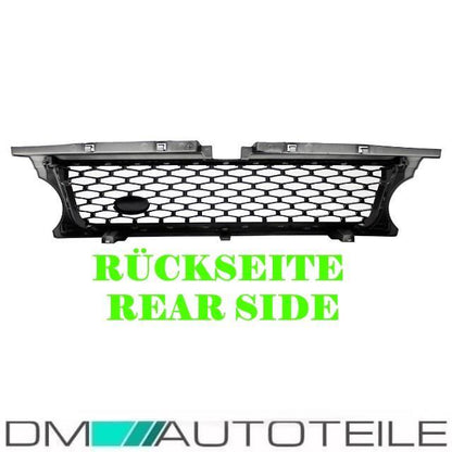 Set Range Rover Sport L320 Facelift Kühlergrill + Kotflügelgitter Schwarz Hochglanz 10-13
