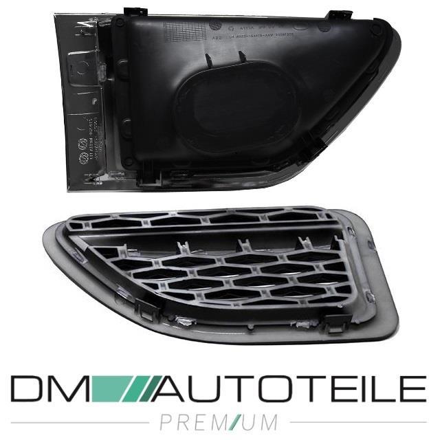 Set Range Rover Sport L320 Facelift Kühlergrill + Kotflügelgitter Schwarz Hochglanz 10-13