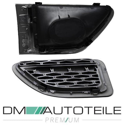 Set Range Rover Sport L320 Facelift Kühlergrill + Kotflügelgitter Schwarz Hochglanz 10-13