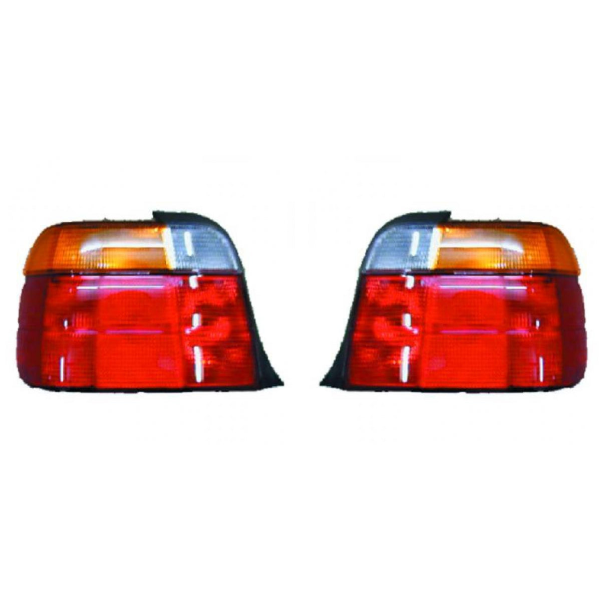 Depo / TYC Rückleuchte SET gelb passt für BMW 3er Compact E36 ab 1994-2000
