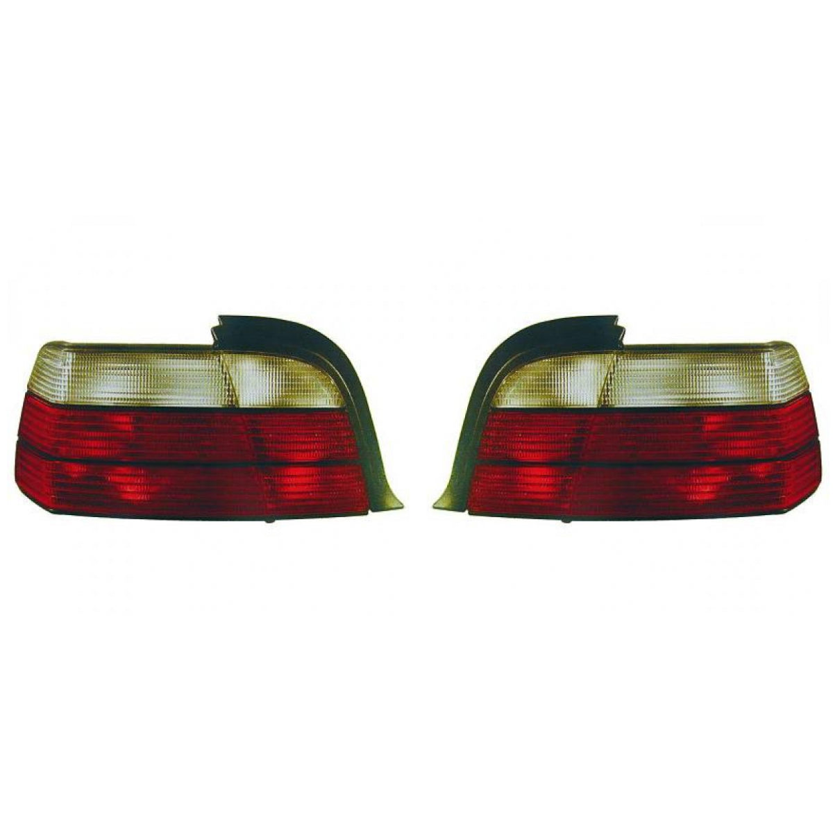 Depo / TYC Rückleuchte SET rot weiss passt für BMW 3er Coupe E36 ab 1996-2000