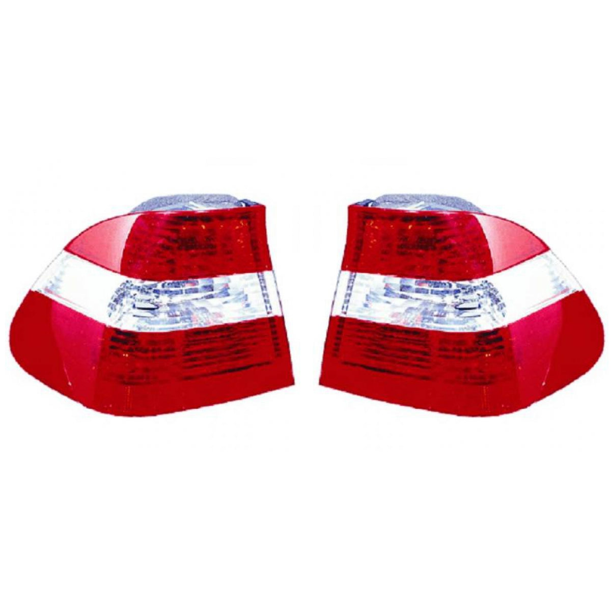 Depo / TYC Rückleuchte rot weiss SET passt für BMW 3er E46 Limousine 01-05