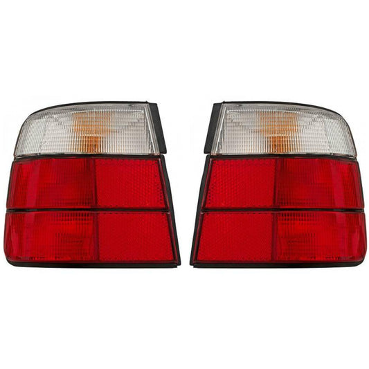Depo TYC Rückleuchte Heckleuchte SET passt für BMW 5er E34 Limo ab 1987-1995
