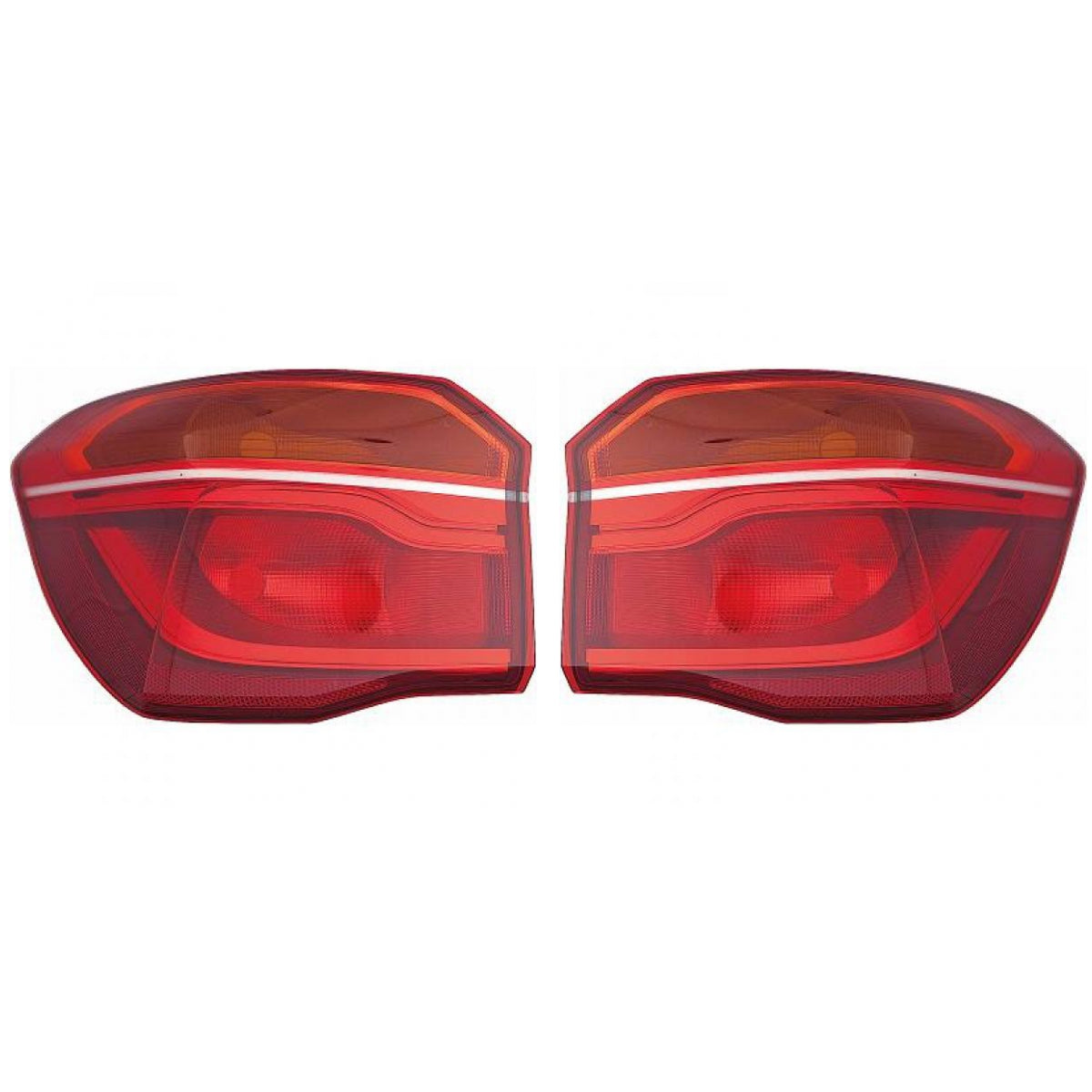 Depo / TYC Rückleuchte SET außen passt für BMW X1 F48 Vorfacelift 2014-2019