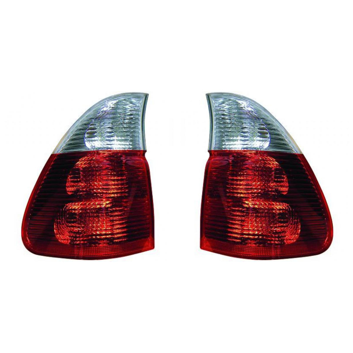 Depo / TYC Rückleuchte rot weiss SET außen passt für BMW X5 E53 2003-2006