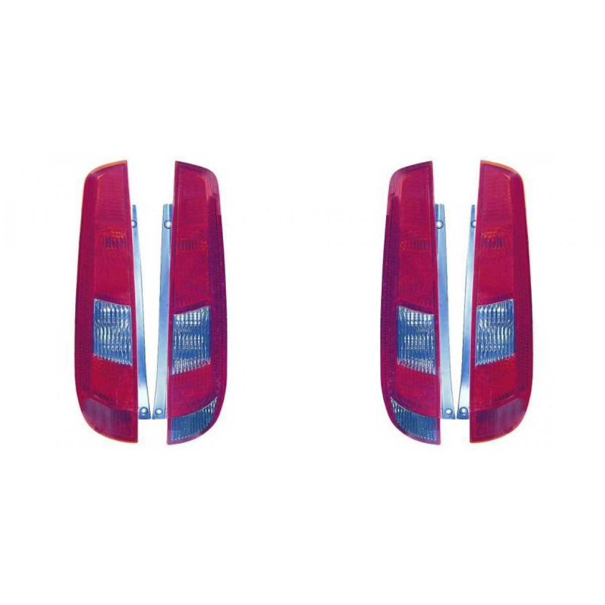 Depo / TYC Rückleuchte SET passt für Ford Fiesta V 3-Türer (JH, JD) 2001-2005
