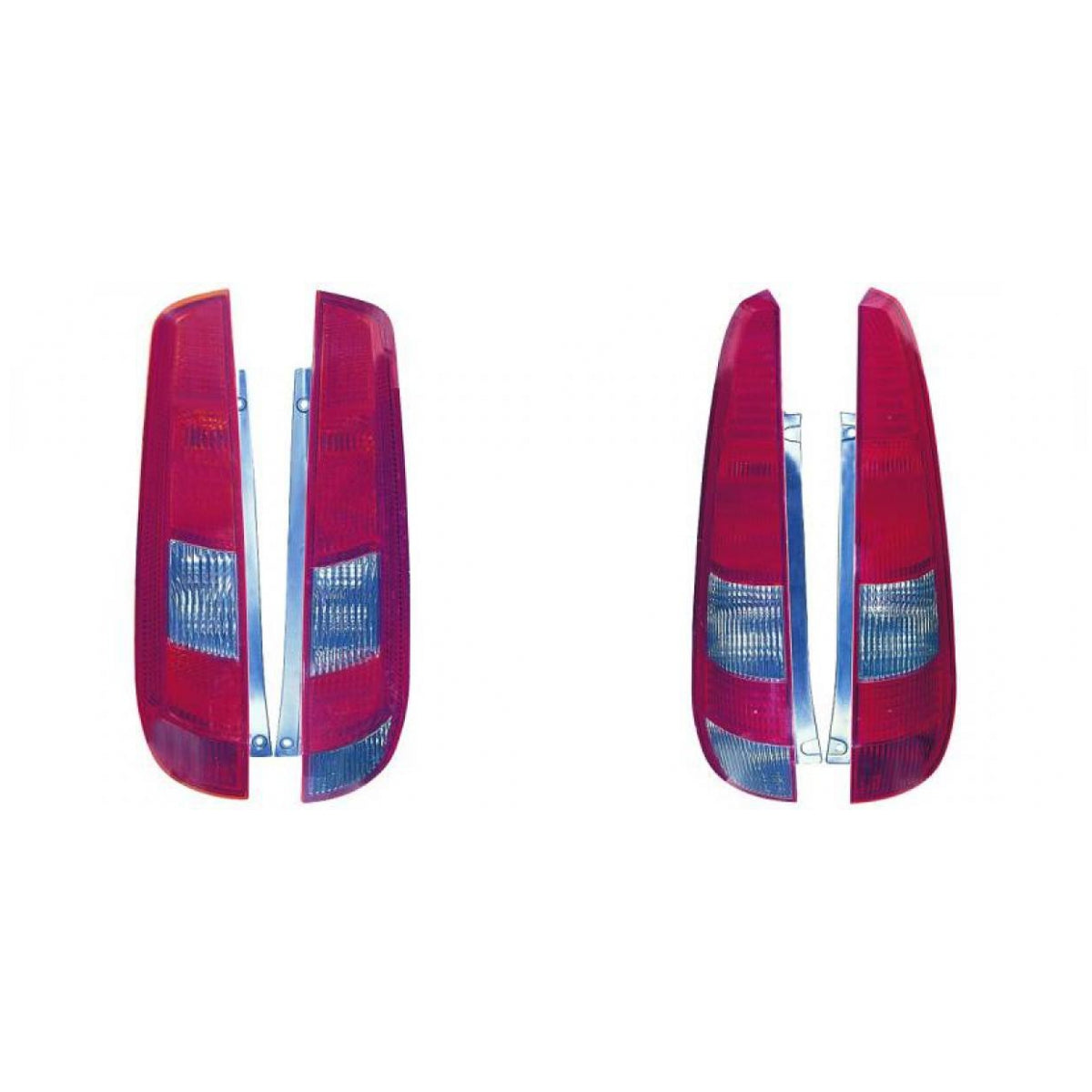 Depo / TYC Rückleuchte SET passt für Ford Fiesta V 5-Türer (JH, JD) 2001-2005