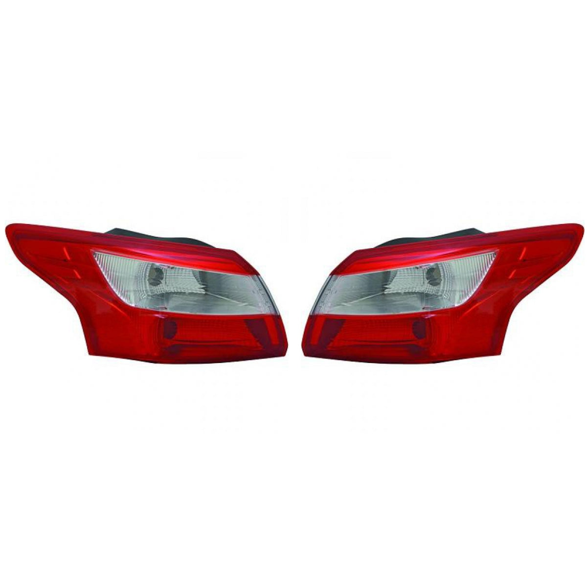 Depo / TYC Rückleuchte SET passt für Ford Focus III Limousine ab 2010-2014
