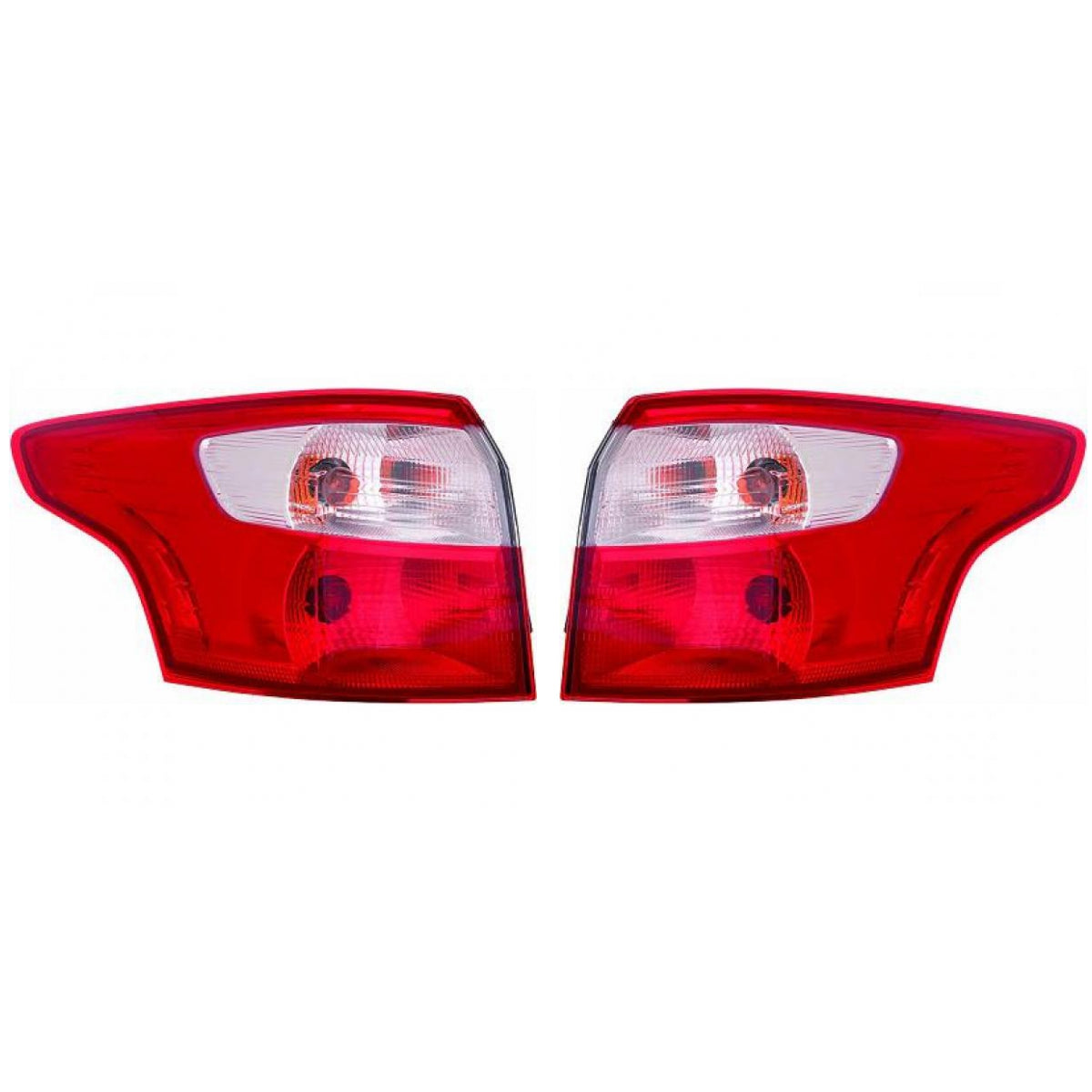Depo TYC Rückleuchte SET außen passt für Ford Focus III Turnier ab 2010-2014
