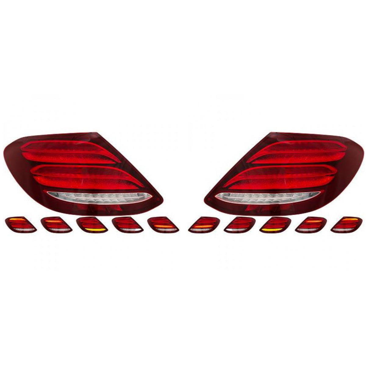 Depo / TYC LED Rückleuchte SET passt für Mercedes E-Klasse W213 ab 16-20