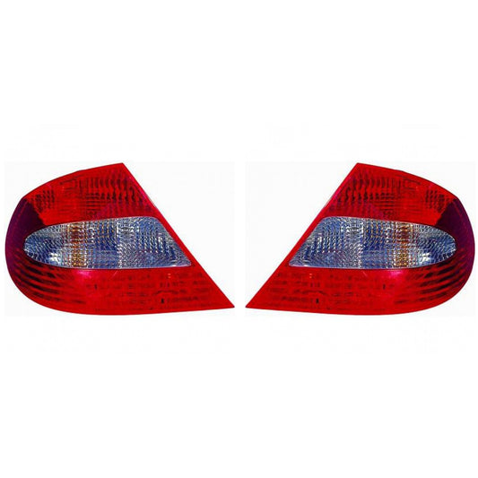 Depo / TYC Rückleuchte schwarz/rot SET passt für Mercedes CLK 209 ab 05-10