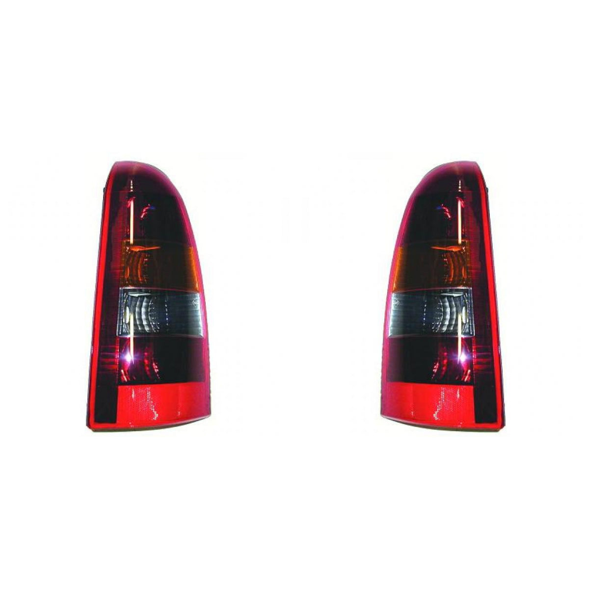 Depo / TYC Rückleuchte SET passt für Opel Astra G Caravan rauchgrau ab 98-04