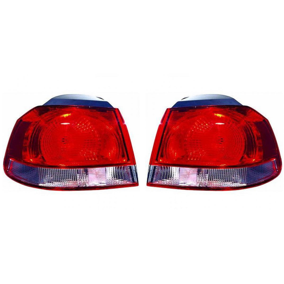 Depo / TYC Rückleuchte SET passt für VW Golf VI (5K1) ab Baujahr 2008-2012