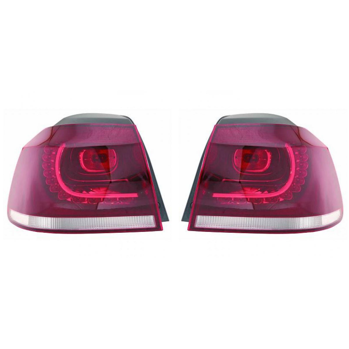 Depo / TYC LED weiß/rot Rückleuchte SET passt für VW Golf VI (5K1) ab 08-12