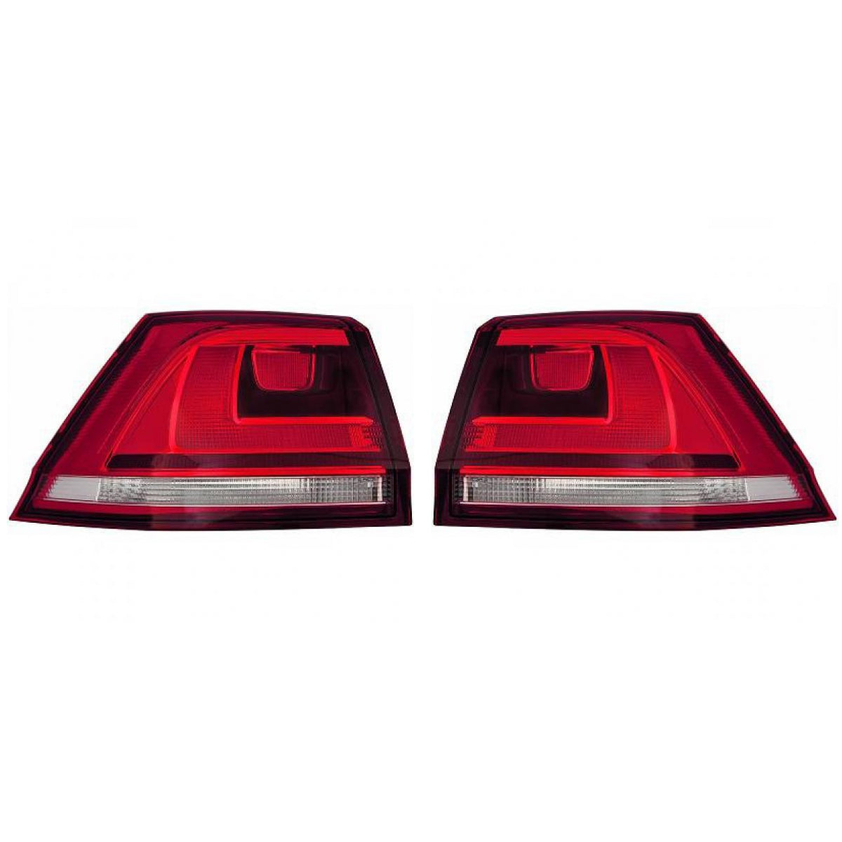 Depo / TYC Rückleuchte dunkel SET passt für VW Golf VII Variant BV5 ab 12-17